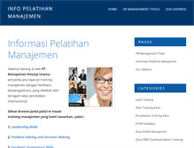 Tablet Screenshot of infopelatihanmanajemen.com